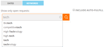Keyword filter
